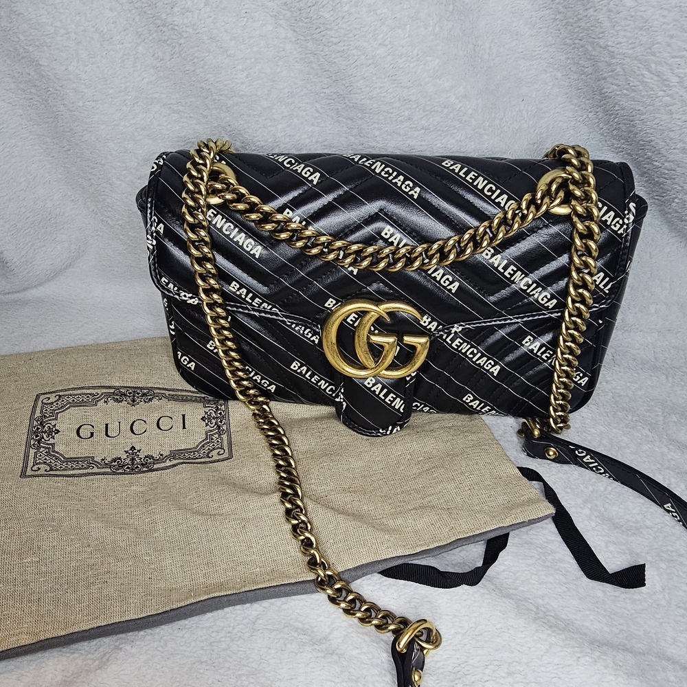 Gucci x Balenciaga The Hacker Project GG Marmont Flap Bag